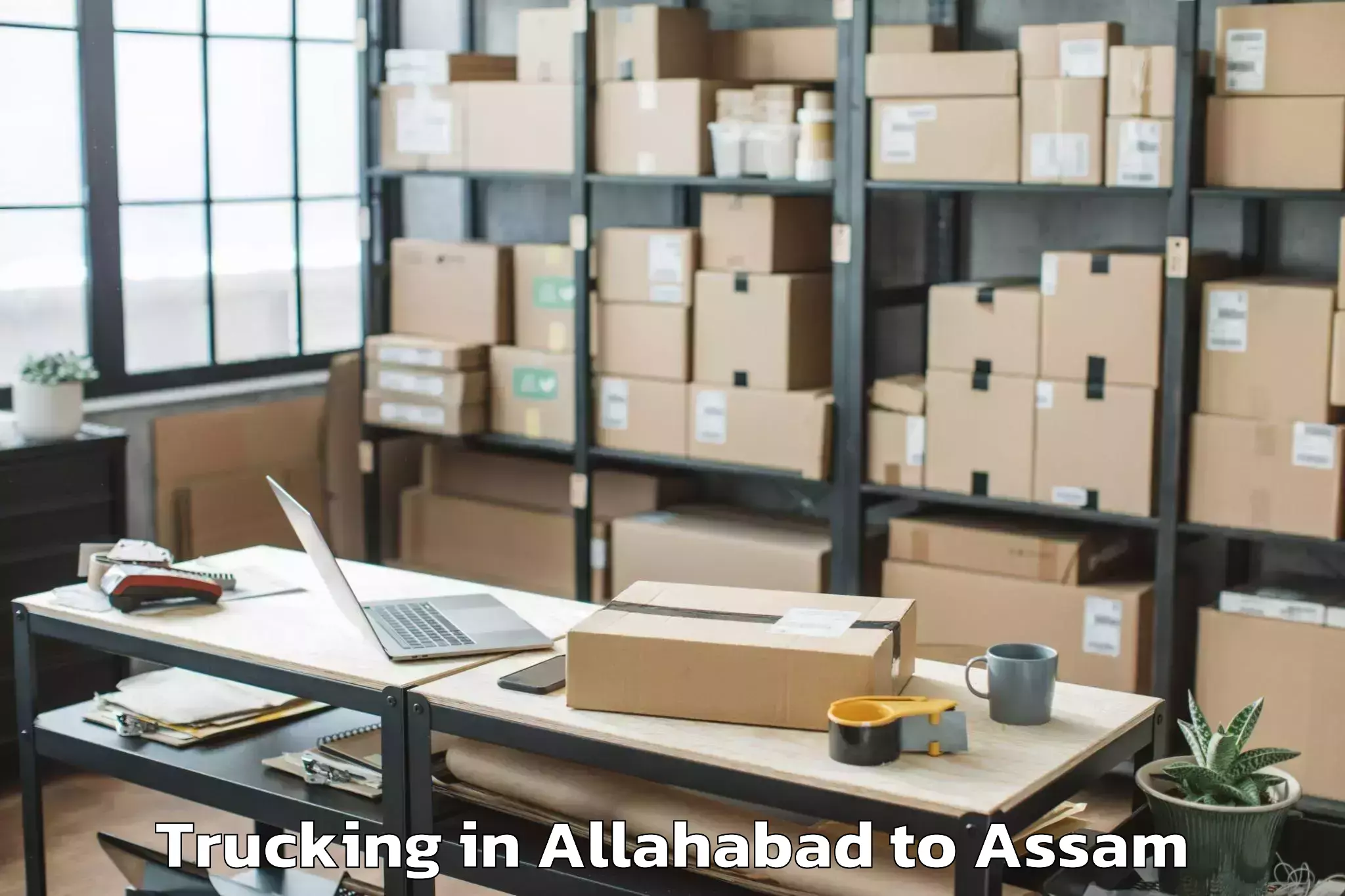 Book Allahabad to Banekuchi Trucking